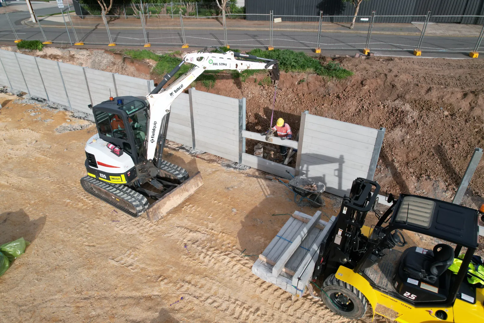Ultra Level retaining wall project